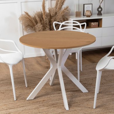 Обідній стіл Mebel Elit LAUREN 90 см Дуб - 4 Обідній стіл Mebel Elit LAUREN 90 см Дуб ME.LAUREN/D/B/S90 фото - 4
