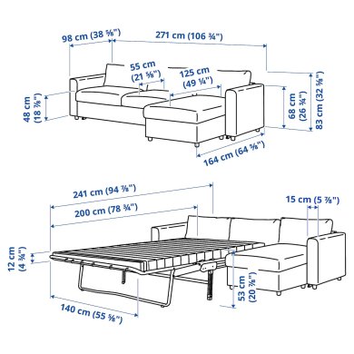 IKEA VIMLE (ИКЕА ВИМЛЕ) 49537066 фото - 5