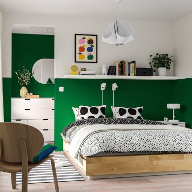 IKEA Ліжко MANDAL 140x200 см Білий (ИКЕА МАНДАЛ) 30280481 фото - 11