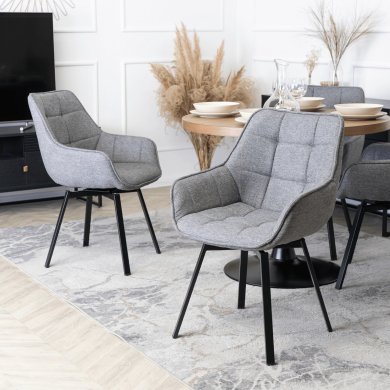 Обеденный стул поворотный Mebel Elit LUNA 2 Серый ME.LUNA2/P/T/K фото - 7