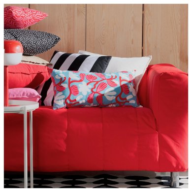 IKEA Декоративная подушка SANDMOTT 30x58 см Принт (ИКЕА САНДМОТТ) 80598627 фото - 2