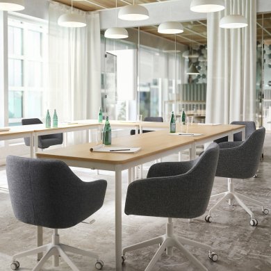 IKEA Офисные кресла TOSSBERG/LANGFJALL Серый (ИКЕА ТОССБЕРГ/ЛАНГФЬЯЛЛ) 39513122 фото - 2