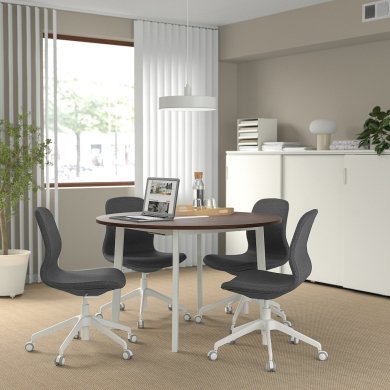 IKEA Письменный стол MITTZON Орех (ИКЕА МИЦОН) 09530509 фото - 3