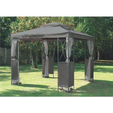 Садова альтанка з москітною сіткою Garden Line 2,5x2,5 м Сірий - 3 Садова альтанка з москітною сіткою Garden Line 2,5x2,5 м Сірий TUN3989 фото - 3