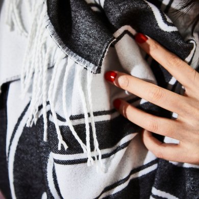 IKEA Плед SOTRONN 130х170 см Принт (ИКЕА СОТРОНН) 70569611 фото - 2