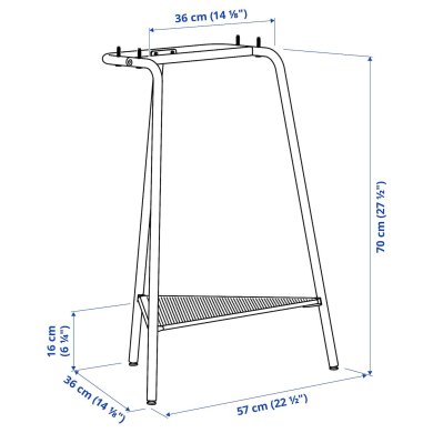 IKEA Письменный стол ANFALLARE/TILLSLAG Зеленый (ИКЕА АНФАЛЛАРЕ/ТИЛЛШЛАГ) 69478315 фото - 4