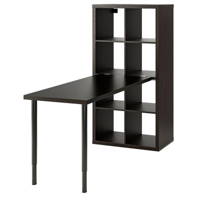 IKEA Стелаж зі столом KALLAX/LAGKAPTEN Коричневий (ИКЕА КАЛЛАКС/ЛАГКАПТЕН) 49481658