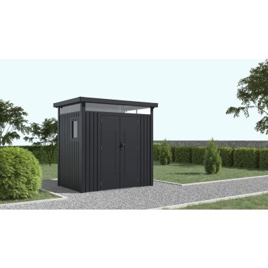 Садовий будиночок Corciano ANNA 230x166x222 см Графіт 5901721052383 фото - 4