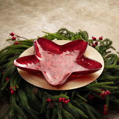 Сервировочное блюдо Homla BLITS 32х3,5 см Красный 237101 фото - 6