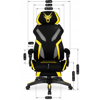 Геймерське крісло Mebel Elit MAXIMO Жовтий - 11 Геймерське крісло Mebel Elit MAXIMO Жовтий ME.MAXIMO/CZ/ZO/T/FO фото - 11