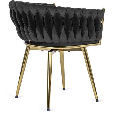 Обідній стілець поворотний Mebel Elit RUBI Welur Чорний ME.RUBI/CZ/ZL/V/K фото - 5