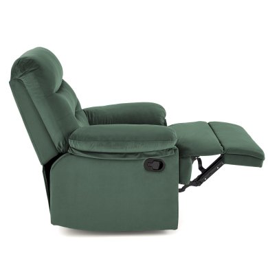 Кресло мягкое раскладное с реклайнером Halmar DRAGER Зеленый V-CH-DRAGER-FOT-C.GREEN фото - 7