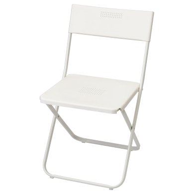 IKEA Складной садовый стул FEJAN Белый (ИКЕА FEJAN) 10255307