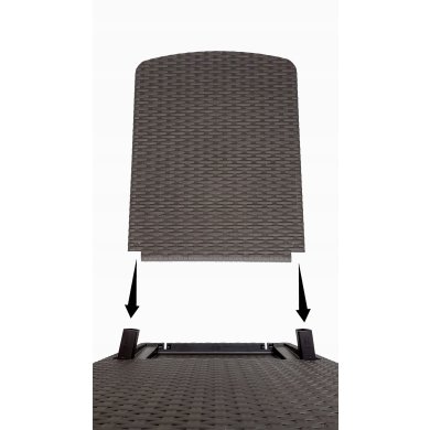 Складной шезлонг Kontrast Коричневый - 8 Складной шезлонг Kontrast Коричневый 5.10.212641 фото - 8