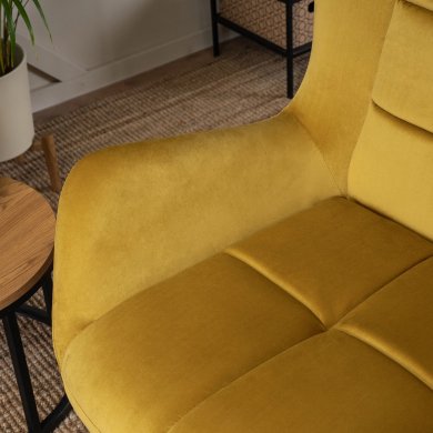 Кресло мягкое Mebel Elit VINCENT Горчичный - 8 Кресло мягкое Mebel Elit VINCENT Горчичный ME.VINCENT/CU/V/FW фото - 8