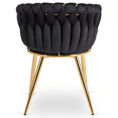 Обідній стілець Mebel Elit CAPI Welur Чорний ME.CAPI/CZ/ZL/V/K фото - 4