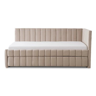 Раскладная кушетка Mebel Elit VILLEMO Welur 90x200 см Бежевый ME.VILLEMO/90/90/BZ/V/LOZWYS фото - 5
