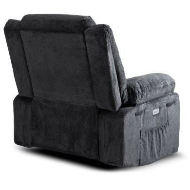 Кресло мягкое раскладное с реклайнером Mebel Elit JASPER Темно-серый ME.JASPER/CP/T/FW фото - 7