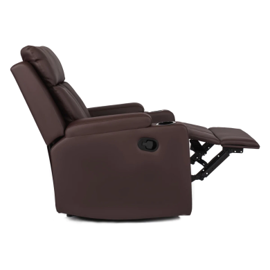 Кресло мягкое раскладное с реклайнером Mebel Elit KOBI Коричневый ME.KOBI/BR/E/FW фото - 5