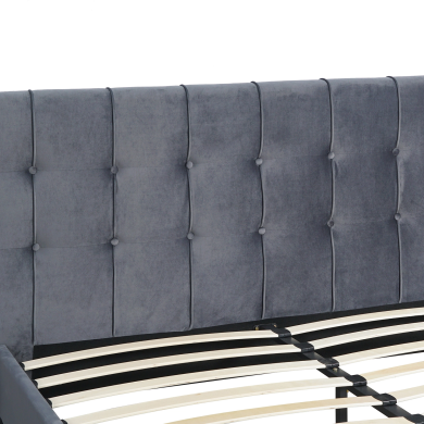 Кровать Mebel Elit LINO Welur 160x200 см Серый ME.LINO/160/CP/V/LOZ фото - 4