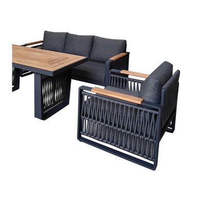 Комплект алюминиевой садовой мебели Garden Line SKOPJE Серый ALM8109 фото - 8