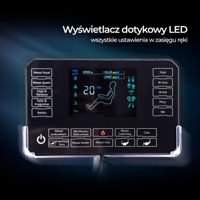 Крісло масажне Mebel Elit SX ULTRA PRO Чорний - 30 Крісло масажне Mebel Elit SX ULTRA PRO Чорний ME.SXULTRAPRO/CZ/E/FW фото - 30