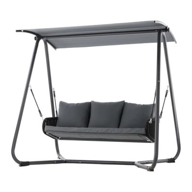 Садова гойдалка Garden Line 180x139x185 см Антрацит - 4 Садова гойдалка Garden Line 180x139x185 см Антрацит KRE3149 фото - 4