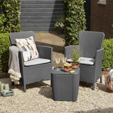 Комплект садових меблів Keter LOWA/LUZON Графіт 223929 фото - 6