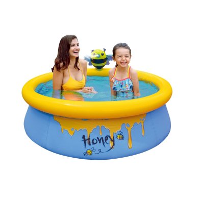 Надувной детский бассейн с фонтаном Bestway 12010 ПЧЕЛКА 175x41 см Желтый JIL12010 фото - 3