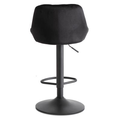 Барний стілець Mebel Elit EDA Welur Чорний ME.EDA/CZ/CZ/V/H фото - 5