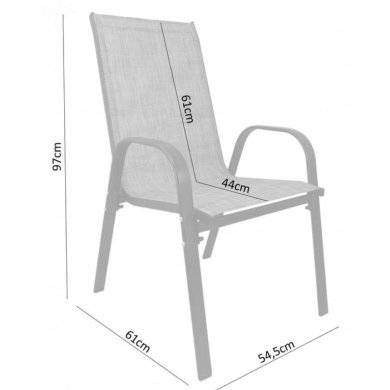 Комплект садовой мебели Garden Line NEO9924 Серый - 13 Комплект садовой мебели Garden Line NEO9924 Серый NEO9924 фото - 13