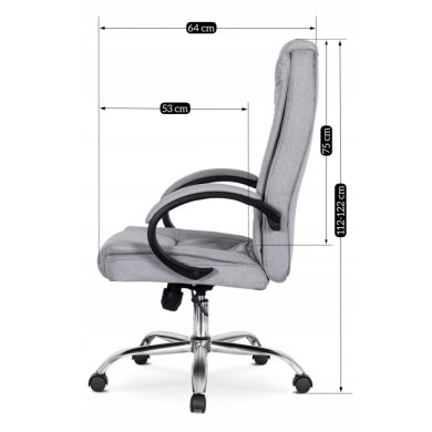 Крісло поворотне Mebel Elit CADI | Сірий - 2 Крісло поворотне Mebel Elit CADI | Сірий ME.CADI/P/T/FO фото - 2