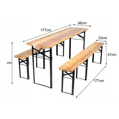 Комплект складаних садових меблів Garden Line WOOD Дерево - 8 Комплект складаних садових меблів Garden Line WOOD Дерево MEB2745 фото - 8