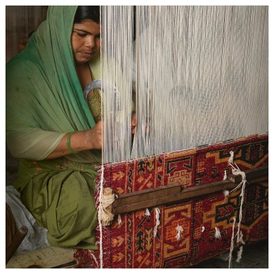 IKEA Ковер VIMPELGRAS 170x240 см Красный (ИКЕА ВЫМПЕЛГРАС) 90588703 фото - 9