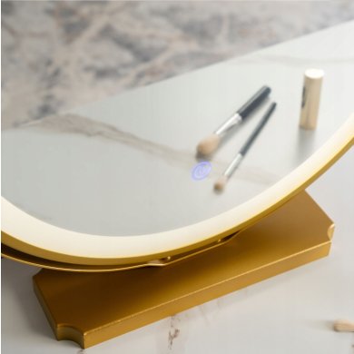 Туалетний стіл з пуфом Mebel Elit ASHLEY MINI Marmur Рожевий - 3 Туалетний стіл з пуфом Mebel Elit ASHLEY MINI Marmur Рожевий ME.ASHLEYMINI/R/ZL/B фото - 3