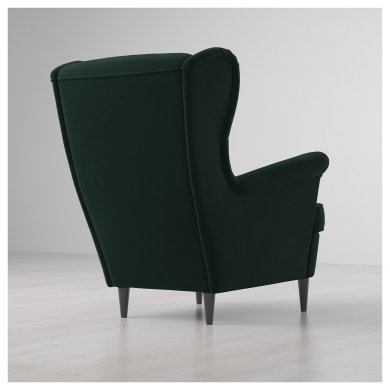 Кресло мягкое STRANDMON Темно-зеленый - 13 IKEA Кресло мягкое STRANDMON Темно-зеленый (ИКЕА СТРАНДМОН) 80359844 фото - 13
