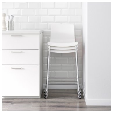 IKEA Барный стул GLENN Белый (ИКЕА ГЛЕН) 60131734 фото - 5