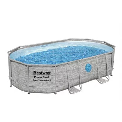 Каркасный бассейн Bestway 56946 POWER STEEL 408x305x107 см Серый BES56946 фото - 2