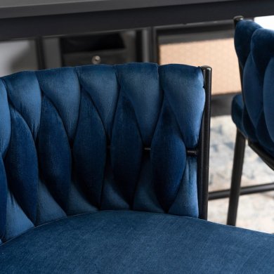 Барний стілець Mebel Elit FLORES Welur Темно-синій ME.FLORES/GR/CZ/V/H фото - 10