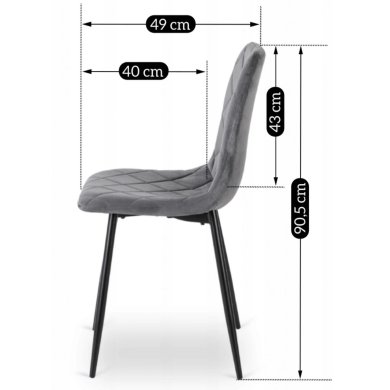 Обеденный стул Mebel Elit FORIS Серый ME.FORIS/P/V/K фото - 10