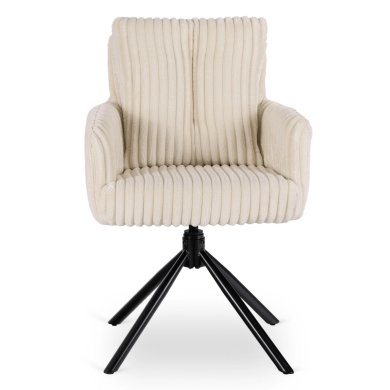 Обеденный стул поворотный Mebel Elit JUNE Velvet Кремовый ME.JUNE/KR/SZTR/K фото - 2