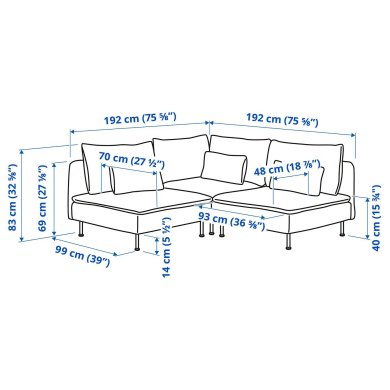 IKEA SODERHAMN (ИКЕА СОДЕРХЭМН) 99305417 фото - 4