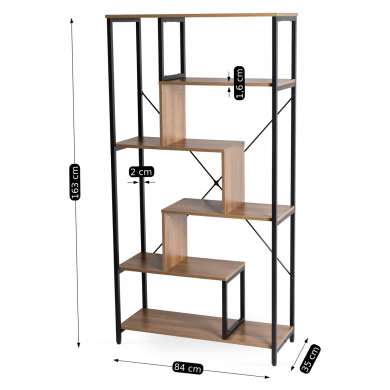 Стеллаж Mebel Elit AKRIS Орех ME.AKRIS/RU/CZ/REG фото - 9