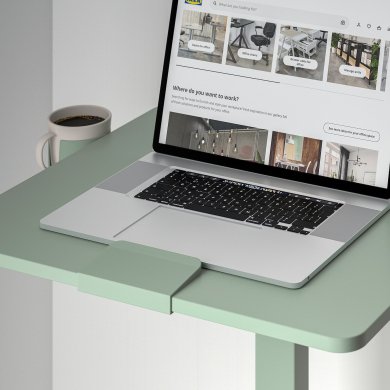 IKEA Складаний стіл для ноутбука MITTZON Зелений (ИКЕА МИЦОН) 70498195 фото - 4