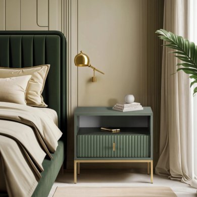 Тумба прикроватная Mebel Elit MARCOS Зеленый W.MAGGIORE/MA06/Z/N.ZL/U.ZL/SZAFKNOC фото - 9