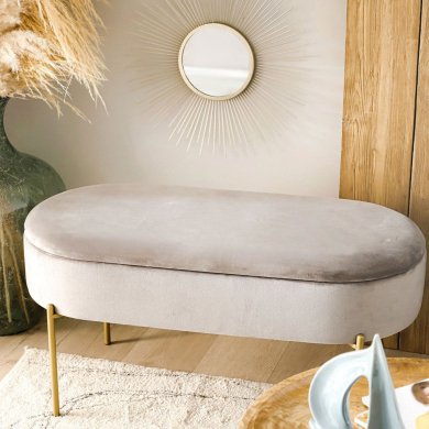 Скамья Homla LAYLA Welur Бежевый 209861 фото - 6