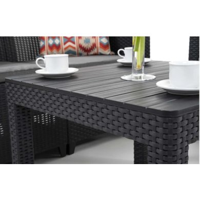 Комплект садовой мебели Keter CLAIRE CORNER Графит 252711 фото - 3