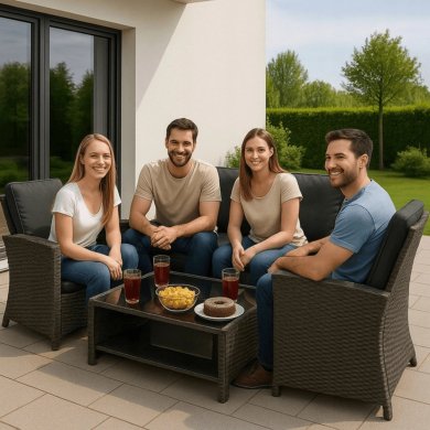 Комплект садовой мебели Mebel Elit DOVER Серый ME.DOVER/P/RT/OGR/ZES фото - 10