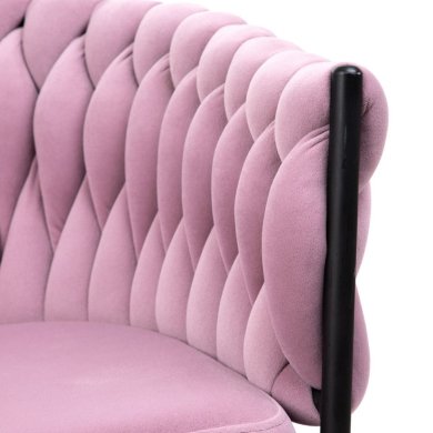 Обеденный стул Homla PRINSSI Welur Розовый 219359 фото - 5