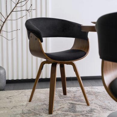 Обеденный стул Mebel Elit OHIO Welur 2 Черный - 9 Обеденный стул Mebel Elit OHIO Welur 2 Черный ME.OHIO2/CZ/DG/V/K фото - 9